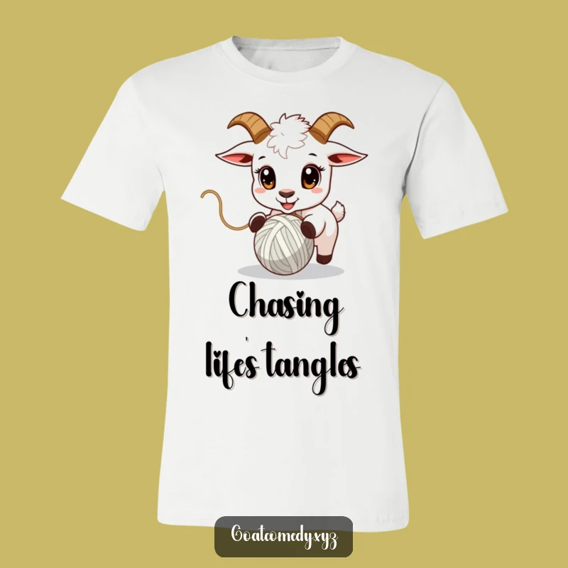 Funny Yarn Goat T-Shirt: Wear Your Obsession with this Hilarious Design