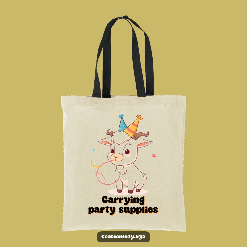 Funny Party Goat Tote Bag: Carry Your Fun with this Hilarious Accessory